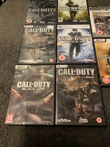 COD call Of Duty Pc Video Game Lot Collection X 8 - Picture 2 of 4