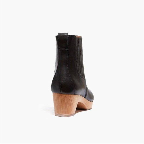 Stivali nuovi senza etichette Madewell The Clog in pelle nera taglia 6,5 prezzo al dettaglio $198 - Foto 3 di 13