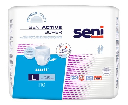 SENI Active Super Inkontinenzslip Einmal Large 10 ST - Bild 1 von 3