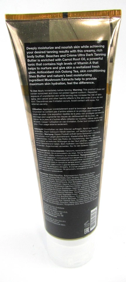 Pro Tan Beaches and Creme Tanning Butter Ultra Rich Dark Indoor Lotion 8.5 oz - Image 2 of 4
