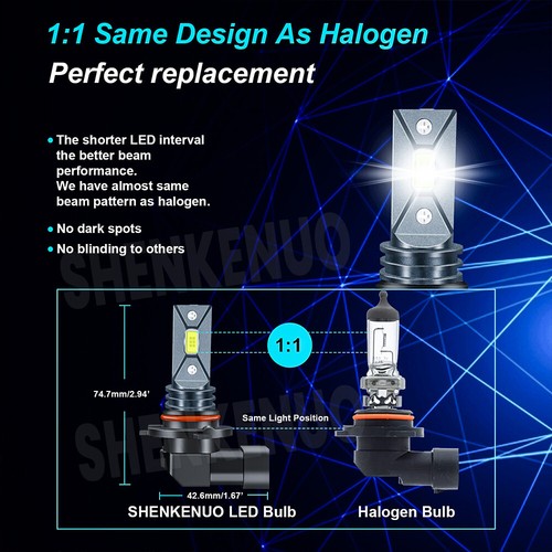4 LED Headlight Bulbs Kit 6000K For International Truck Pro Star Prostar 2008-16 - Foto 2 di 12