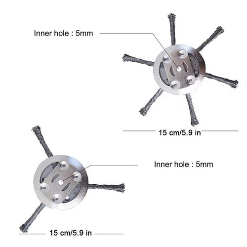 Steel Wire Grass Trimmer Head Lawn Mower Weeding Head 2024 Cutter Brush US K1O3 - Picture 8 of 14