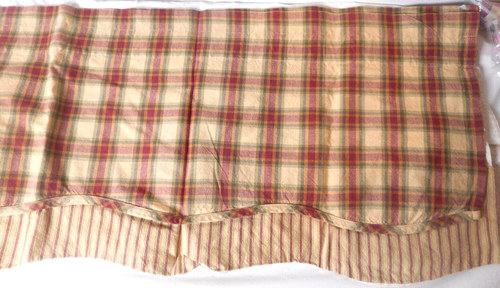 Cenefa de cortina forrada en capas Park Designs 67 1/2" x 15 1/2" colores rurales - Imagen 2 de 10