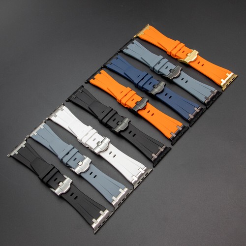 Bracelet en silicone souple pour Apple Watch Ultra 49MM bracelet en caoutchouc pour Iwatch 10 9 8 7 6 - Photo 12 sur 36
