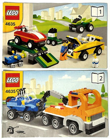 Retired ©2012 LEGO 4635 Bricks and more Fun with Vehicles 100% Complete + Extras