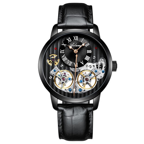 AILANG Herrenuhr Hollow Dual Tourbillon Automatik Mechanisch Armbanduhren - Bild 18 von 27