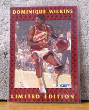 COOL BASKETBALL CARD OF DOMINIQUE WILKINS ATLANTA HAWKS FLEER LIMITED EDITION 5