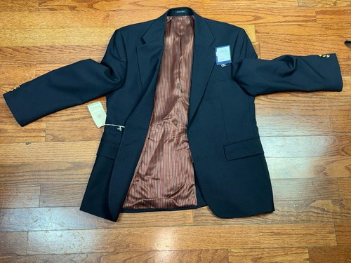 NWT $280 ALEXANDRE LONDON SAVILE ROW NAVY BLUE WOOL BLAZER W/ GOLD BUTTONS SZ 40 - Picture 8 of 11