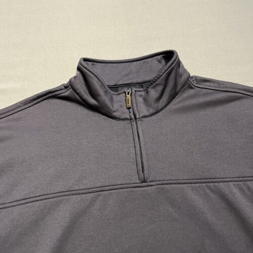 PING Jacket Mens Large Charcoal Grey Pullover Coat Golf Quarter Zip Fleece Lined - Picture 5 of 15