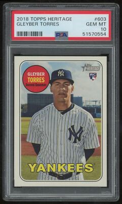 その他 MLB Gleyber Torres Refractor PSA 10 GLEYBER TORRES 2018 TOPPS HERITAGE RC #603 PSA 10 | eBay