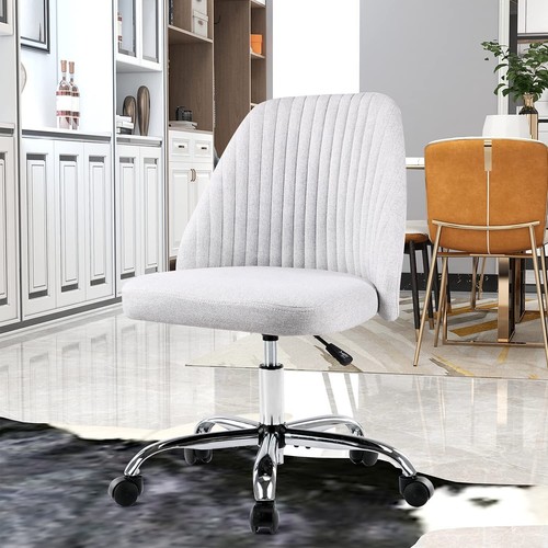 Vanity Chair Home Office Desk Chair Swivel Task Chair Adjustable Rolling Chair - Picture 34 of 49