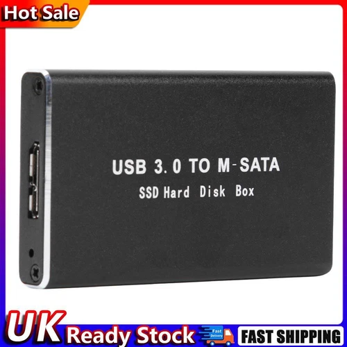 Mini SSD Hard Drive Enclosure USB 3.0 to mSATA External Hard Disk HDD Case Hot