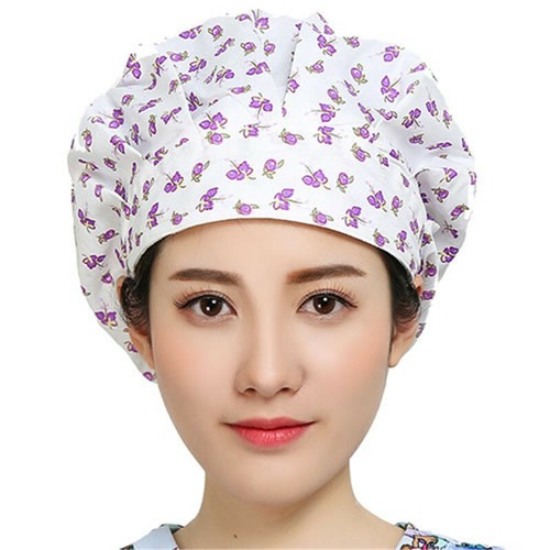Womens/Mens Florals Printed Cap Scrub Hat/Cap Head Wear Adjustable Accessories - Picture 157 of 660