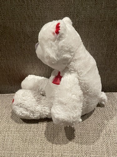 Mary Meyer Marshmallow Heartthrob Teddy Plush Stuffed Animal White Red Heart 14" - Picture 3 of 6