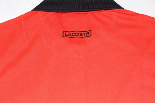 Lacoste Polo Shirt Mens Size 2/XS Crocodile Red/Blue/White Polo Shirt NWOT - Picture 5 of 6
