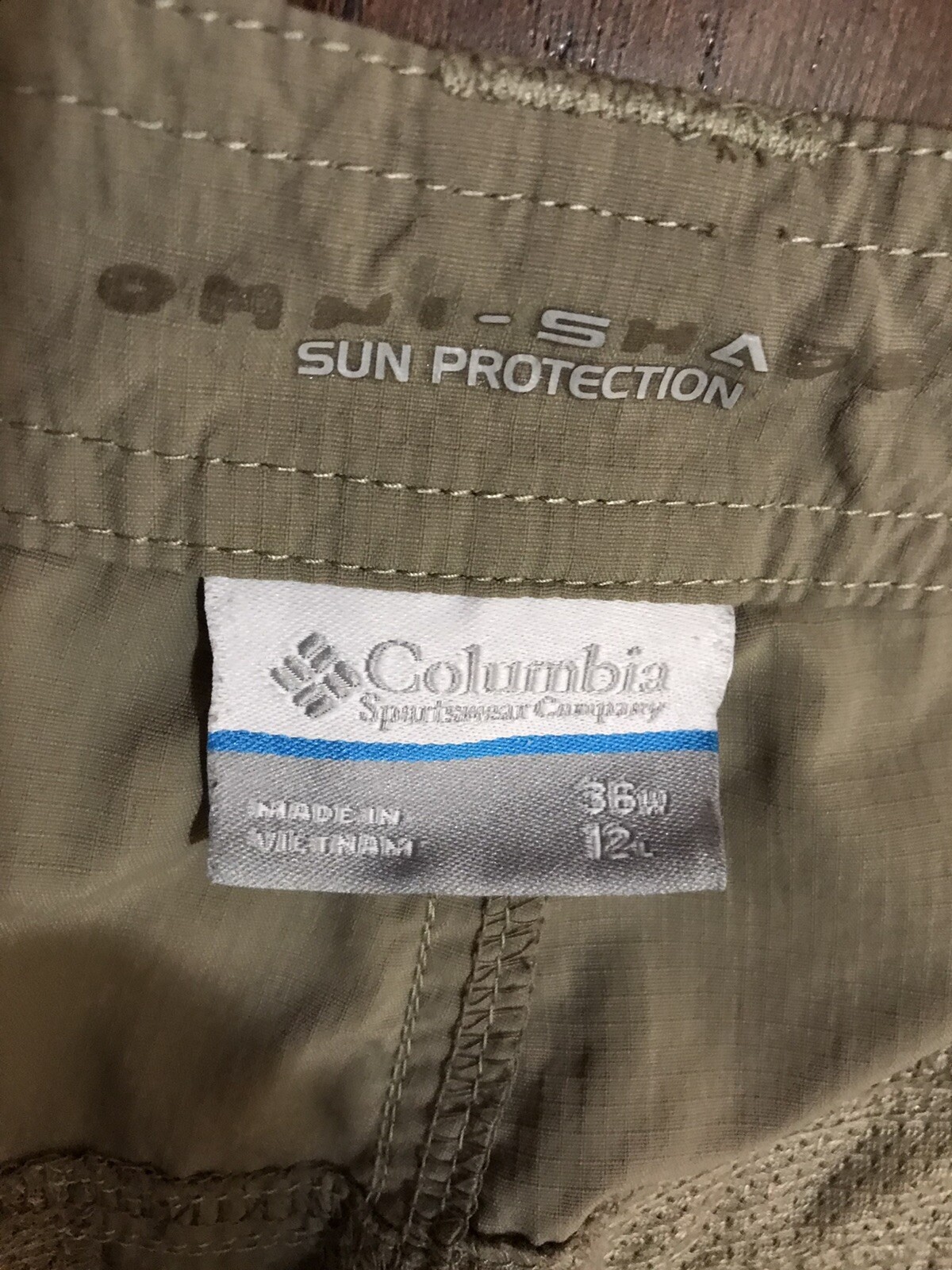 Columbia Men’s OmniShade Regular Fit Cargo Shorts Kh… Gem
