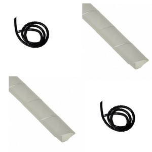 6mm-Diameter-Spiral-Binding-White-Black-Cable-Tidy-Wrap-0-5-25m-Lead-Protector