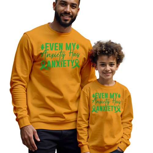 Mens Kids Even My Anxiety Mental Health Awareness Sweatshirt Jumper Emotion #MHA - Picture 16 of 29
