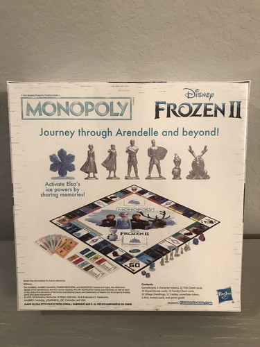 Monopoly Game: Disney Frozen 2 Edition Board Game for Ages 8 and Up NEW - Picture 2 of 3