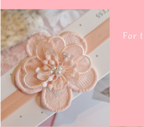 3PCS Newborn Baby Girls Flower Headband Soft Elastic Bow Knot Hair Band Sets - Picture 81 of 106