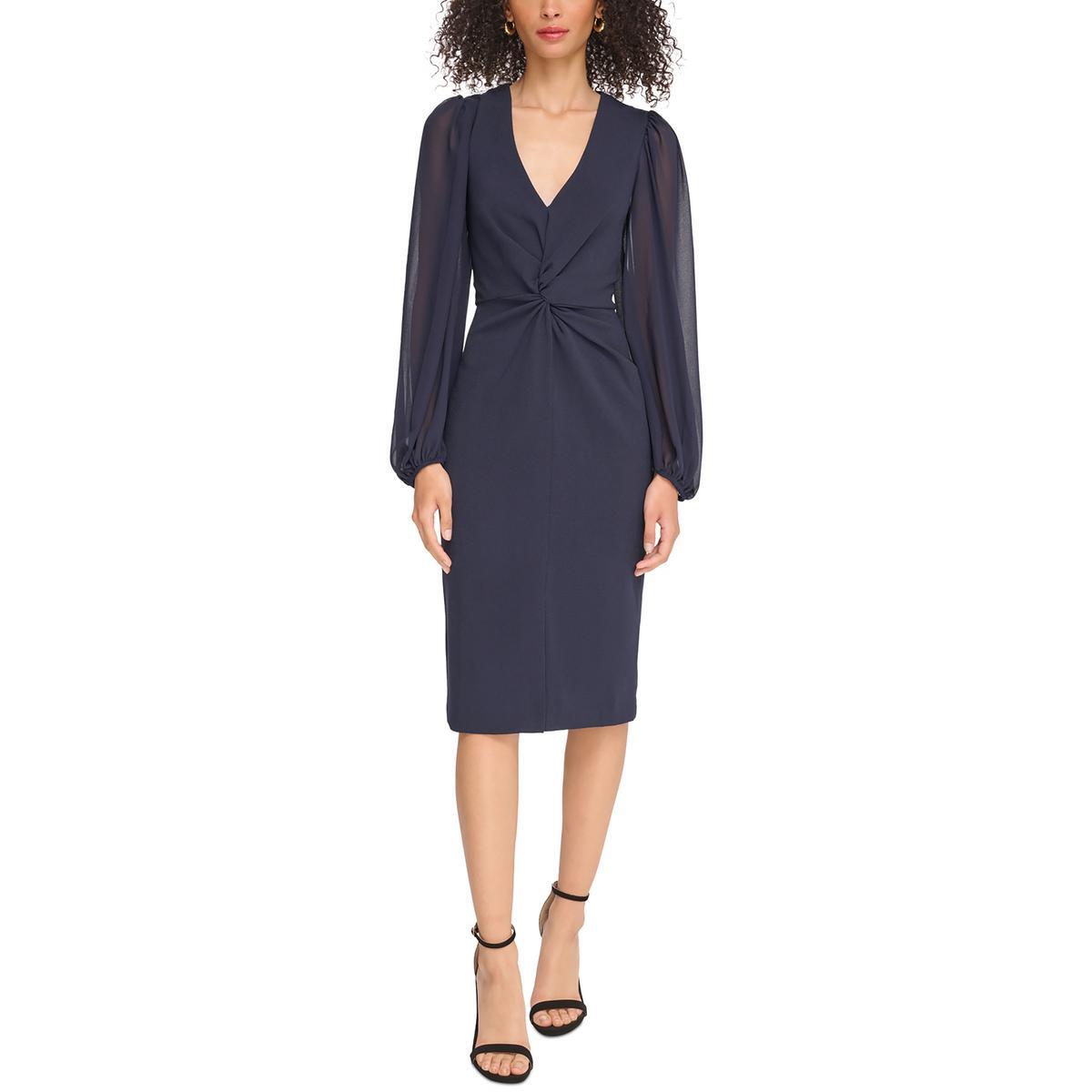 Женское коктейльное и вечернее платье Vince Camuto с рукавом-слоном длиной до колена BHFO 7639
