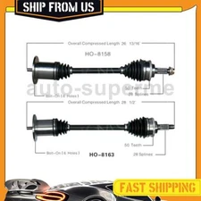 For Honda S2000 2004-2009 2x CV Axle Half Shaft Joints Rear