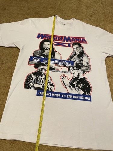 Vintage Wrestlemania XI Diesel Bam Bam Bigelow Shawn Michaels WWF Shirt Size L - Bild 6 von 8