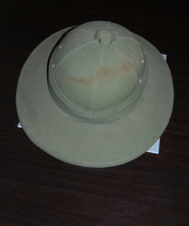 Capacete de Sol do Exército Britânico Primeira Guerra Mundial Ocupação do Iraque I. Encontrado no Iraque. Imperdível - Imagem 4 de 4