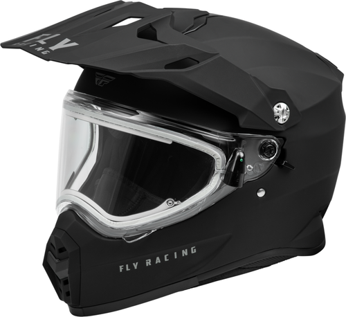 Fly Racing Trekker CW Solid Helmet - Electric Shield - Matte Black - 73-31366 - Picture 6 of 11