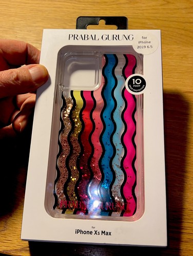 PRABAL GURUNG - iPhone 11 Pro Max - Waterfall - Rainbow Gold- Phone Case