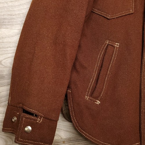 Rare Vintage 70'S AMF Harley Davidson Wool Western Motorcycle Jacket Size Medium - Picture 7 of 22