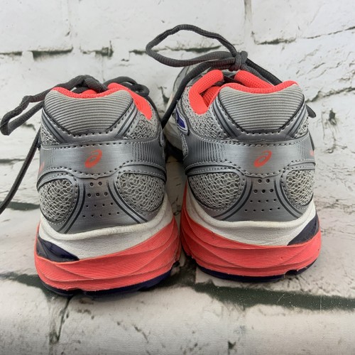Asics Tennis Shoes Gray Orange Running Sneakers Womens Sz 7.5 - Picture 6 of 11