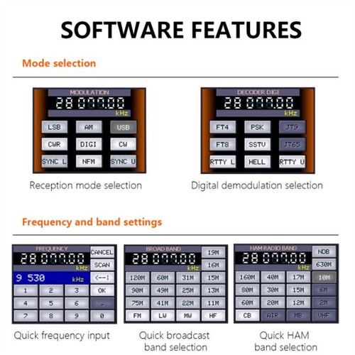 2.8-inch 2025 ATS25-XF Upgrade SI4732-A10 DSP Full Band Radio FM LW SW Band - Zdjęcie 7 z 15