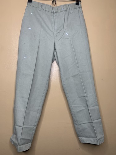 Boy's Husky 28 School Uniform Pants Straight Leg Beige Adjust Waist Khaki #4 - Picture 2 of 21