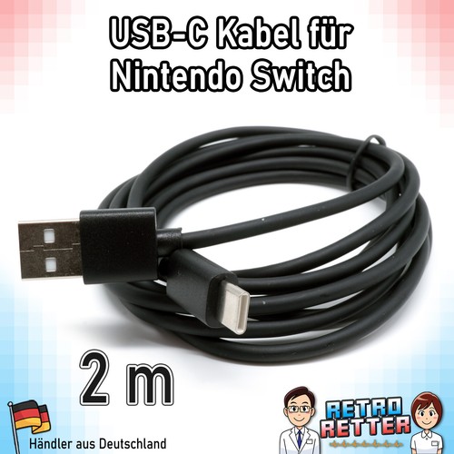USB-C Ladekabel Switch & Lite & Pro Controller Nintendo USB Strom Kabel Netzteil - Bild 1 von 2