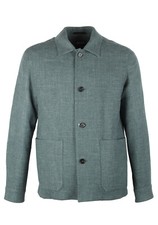 ZEGNA Green Oasi Cashmere Overshirt Size 52 IT / 42R U.S. New With Tags