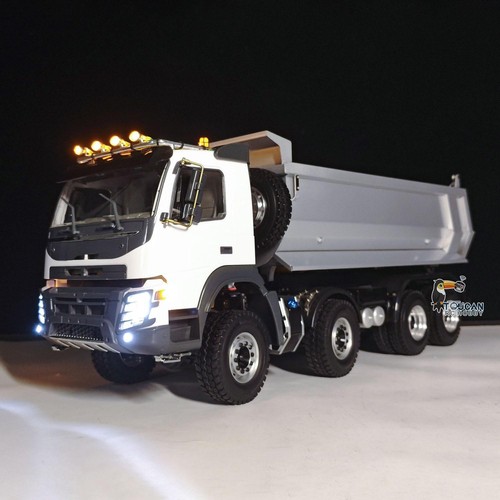 JDM 1/14 Maßstab 8*8 Metall RC hydraulische Dumper LKW 2Speed Differenzachse - Bild 4 von 9