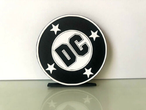 DC Comics Bullet Spin Logo Display Text Stand 1977-2005 2005-2012 2012-2016 2016 - Picture 4 of 9