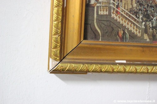 TRE LITOGRAFIE D'EPOCA CORNICE ORO CONSTABLE CANALETTO DUBBELS VINTAGE PRINTS - Picture 5 of 12