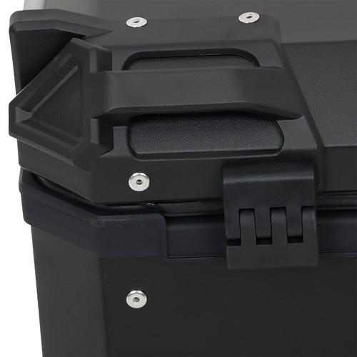 45L Black Motorcycle Top Case Tail Box Waterproof Luggage Scooter Trunk Storage - Picture 9 of 16