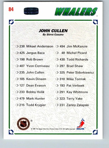 1991-92 Upper Deck 91 UD NHL Hockey Cards (1 - 180) - U-Pick From List - Picture 140 of 314