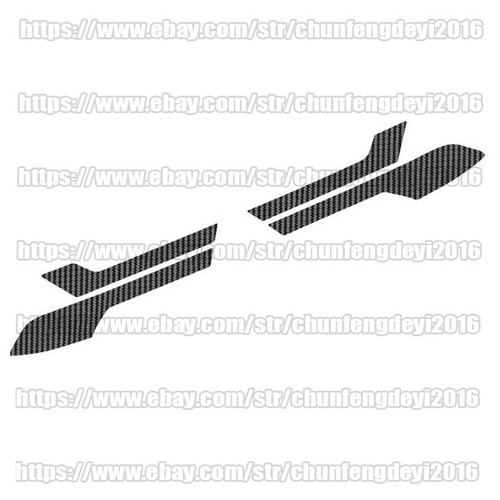 For Mitsubishi Outlander 2016-2021 carbon fiber Front Grille Grill Strip Sticker - Picture 3 of 5