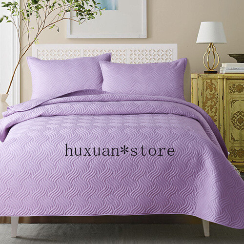 New 3Pcs Silk Cotton Bed Spread Quilted Coverlet Sets Tatami Mat Bed Sheet Cover - Picture 12 of 20