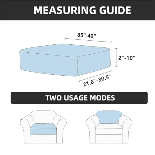 Stretch Couch Kissenbezüge Schnittweise Robust Sitzkissen Sofabezug Sofa - Bild 2 von 7