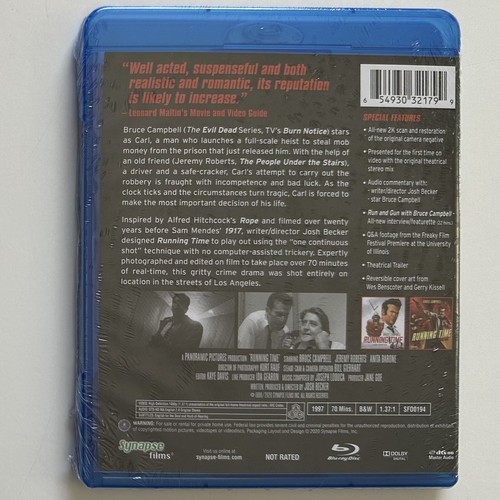 Running Time (Blu-ray) Region Free Bruce Campbell Josh Becker Synapse Films - Picture 2 of 2