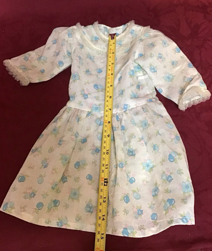 Hübsches Vintage Puppenkleid für Biskuitpuppe handgefertigt von Marian E. Geissinger - Bild 6 von 11