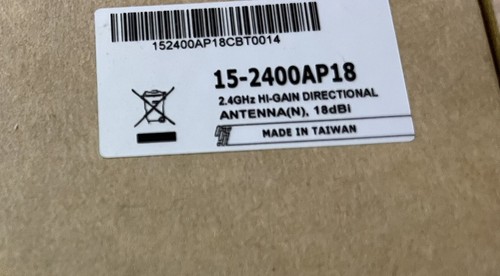 15-2400ap18 High Gain Patch Antenne große Reichweite Broadcast wasserdicht UV-beständig - Bild 1 von 4