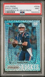 2022 Panini Prizm Flashback Rookie #PFR8 Bailey Zappe RC Mojo /25 PSA 9