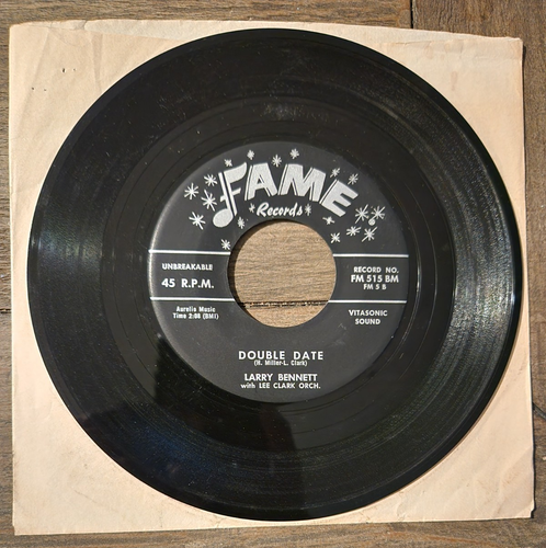 Larry Bennett Pretty Pigeon / Double Date 45 Rockabilly Fame FM-515 HEAR! 1959 - Picture 2 of 2