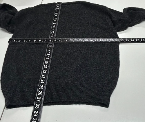 Pendleton Sweater Mens Medium Dark Gray Shetland Wool Pullover Washable Crewneck - Picture 6 of 10